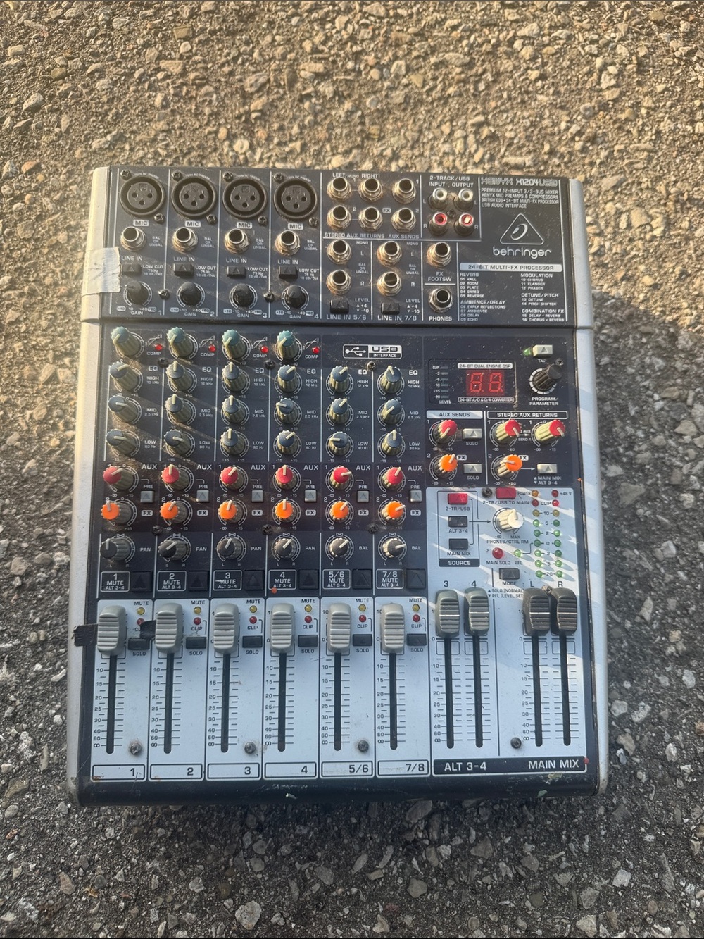 Behringer Audio Mixer Console - Black & Silver